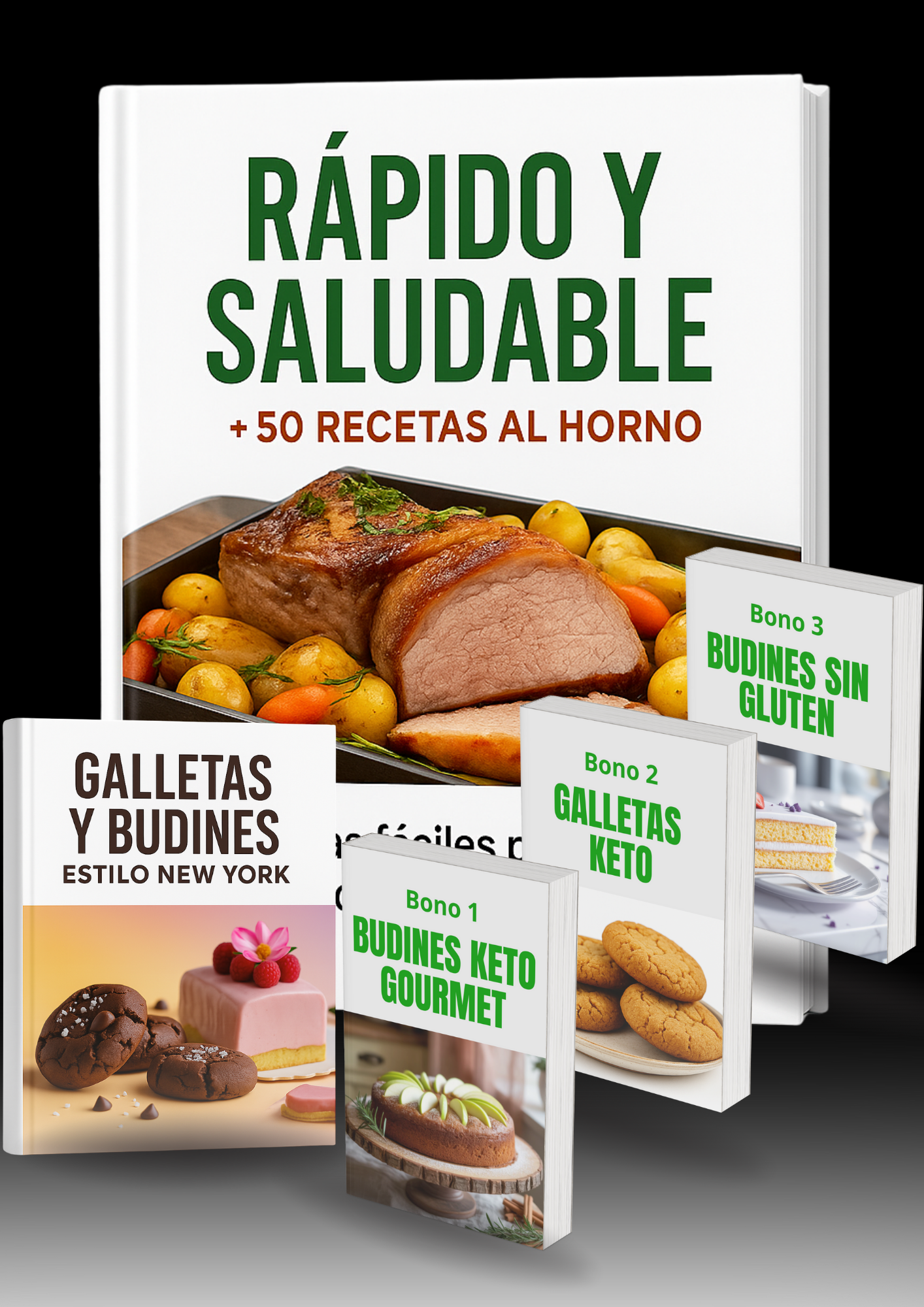 Recetas al horno : + 50 recetas rápidas y saludables.